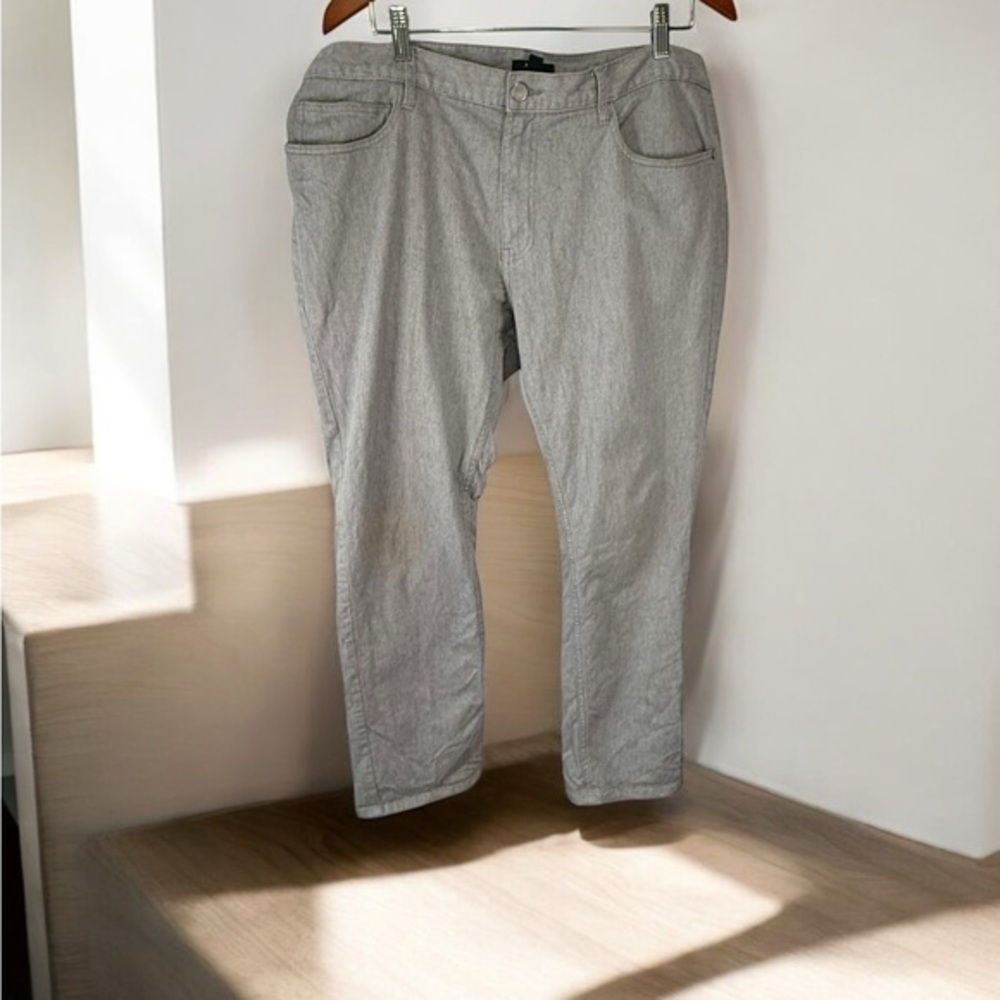 Alfani Mens Dress pants trousers Alfani Men’s Gray Stretch Cotton Pants size 38